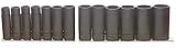 Urrea 74101 1/2-Inch Drive Impact Socket Set with Rail and Clips, 11-Piece by Urrea