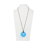 IntiPal Silicone Teething Pendant Necklace - BPA-Free - Organic Breastfeeding Silicone Necklace for 