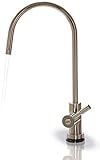 iSpring Water Filter Purifier Faucet European Style - Non Air Gap - Brushed Nickel Finish [並行輸入品]