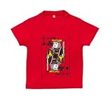 BabyChips トランプ(キング)(名入れ半袖ベビーTシャツ) 80 レッド