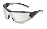 Gateway Safety 21GB80 Swap Wraparound Hybrid Eye Safety Glasses/Goggles, Clear Lens, Black Frame wit