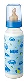 NUK スタンダードほ乳びん(ポリプロピレン製) 240ml/天然ゴムニップル/ハイウェイブルー FDNK0080215