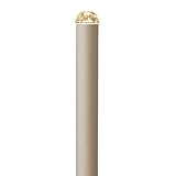 タカショー　ポールライト（100V)　スタイルポールライト　カラット1型　HFD-D33G　●72594600　【エクステリア照明 ライト】 本体：グレイッシュゴールド／LED：電球色