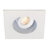 WAC照明hr-led272r-40-wt LEDmeミニチュアRecessed Square調節可能なタスクライト4000 K Cool、ホワイト