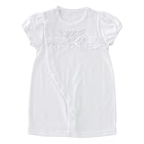 (チャックル) chuckle *ピュアホワイト*新生児ショート丈ツーウェイオール【春夏向き爽やか素材】 ホワイト 50-60cm P5329-00-10