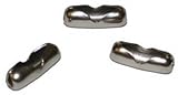 Jandorf Specialty Hardware 90418 Number-6 Steel Beaded Chain Connector, Nickel Plated, 100-Pack by J