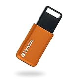 Verbatim バーベイタム USBメモリ 64GB USB3.1(Gen1) スライド式 ストラップホール付き オレンジ USBSLM64GDV1