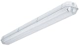 Lithonia Lighting XWL 2 32 120 RE Hanging Outdoor White Industrial Fluorescent Fixture by Lithonia L