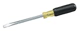 Ideal Industries Heavy-Duty Slotted Keystone Tip Screwdriver, 3/8 Inch Square x 8 Inch Long Shank [並