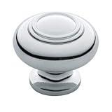 Baldwinハードウェア4446.260。Binリングデコソリッド真鍮ノブ