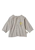 People Tree (ピープルツリー) オーガニックコットンベビー ことりプリント カーディガン ベージュメランジ系 70