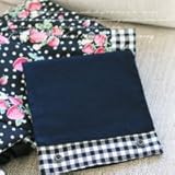 【ファムキャリー　頭あて専用カバー】ベビーの汗で汚れやすいキャリーの頭あても、お手入れ簡単なこのカバーでいつも清潔に♪日本製　ファムベリー (グレー)