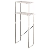 タンスのゲン ランドリーラック 伸縮 スリム 洗濯機 北欧 ホワイト 34200017 01