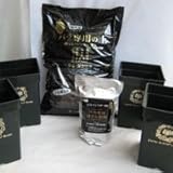 イングリッシュローズ植え替えセット イングリッシュローズ専用鉢4個とバラ専用の土12リットル1袋とぼかし肥料1ｋｇ付き by ROSE　FACTORＹ