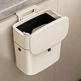 生ゴミ ゴミ箱 袋が見えない 9L キッチン ひっかけ ホワイト 塵箱 蓋付き 大口径 洗面所 中身が見えない 壁掛け 密閉 消臭 台所 掃除便利 ゴミ箱 生ゴミ用 扉 壁 トイレ ゴミ箱 CICUFY