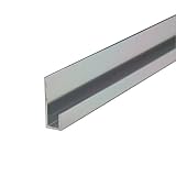 e-kanamono アルミ片長チャンネル(浅型) 8x3640mm バフシルバー