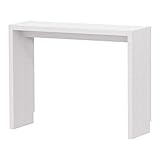 岩附(IWATSUKI) コンソールテーブル ホワイトウッド 幅86cm 奥行29.5 高さ70.2 幅木よけ加工有り オーダー OC-7086RHWW