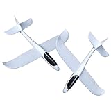 WHAMVOX 2個未完成泡沫飛行機 彩色手投げ航空機 子供向けクラフトおもちゃ