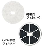 メルコエアテック 室内用（その他） レジスター（角形・プッシュ式風量調節付）交換用フィルター｜NOx吸収 【AT-150QRKXF2-F】【AT150QRKXF2F】