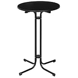 不二貿易 バーテーブル 直径70cm ブラック 10906