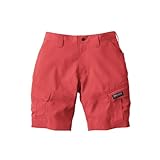 [寅壱] 作業服 作業着 カーゴ ハーフパンツ 1213-241 ストレッチ L 56ファイヤーレッド