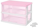 サンコープラスチック 収納引き出し ストッキー SC-102 パステルピンク ジョイント付き SC-102