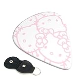 キティ エレキギター ベース用ピック ウクレレ ギター Abs素材 エレクトリック アコースティック 弦楽器 初心者 トライアングル ピック 6枚セット 0.71mm