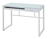 パソコンデスク デスク 幅100cm 机 つくえ 作業台 引出し付き /ホワイト