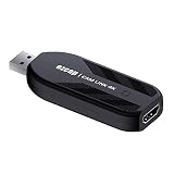 Y&H HDMI キャプチャーボード Cam Link 4K キャプチャボード 外付け USB-A 3.0 ライブ放送、DSLR、カムコーダー、アクションカムでの録画、1080P120、1440p120、または4K（60 FPS）、コンパクトHDMIキャプチャカードデバイス、USB-A 3.0、ezcap331P