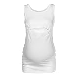 妊婦服 キャミソール トップス Timsa レディース マタニティ パジャマ 授乳口 ノースリーブTシャツ タンクトップ インナー スプライス 授乳口付き ルームウェア 春夏服 快適 ゆったり 上着 