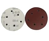 櫻）ダブルアクション マジック ペーパー サンダー用 125mm 6穴 各種 100枚 セット (40.80.120.180 各25枚)