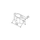 YKKAP メンテナンス部品 吊り棒ブラケット (HH-2K-18002) [YK]ブラック