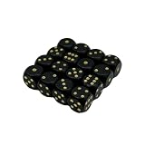 CRAFT CROWN ブラックダイス 金文字 16個入り 13mm 軽量タイプ 転がりやすい加工