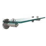 Allied Brass SH-1/22-SN 22 by 5-Inch Single 3/8-Inch Glass Shelf [並行輸入品]