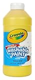 クレヨラ (Crayola) ボトル絵の具 イエロー 水で簡単に落とせる 単色ボトル 473ml 201634 正規品