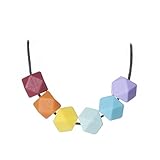 Jelly Strands Aurora Baby Teething Necklace Rainbow by Jelly Strands