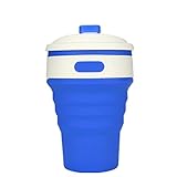 yjydadaボトル、350ml Collapsibleシリコンコーヒーカップマグ再利用可能な旅行折りたたみ式リークプルーフ FZH70825752_QJY