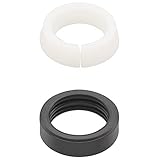 GAONA(ガオナ) これエエやん ブラック/ホワイト 1個 16mm ニトリルゴム・ポリアセタール パイプナットパッキン GA-HG014