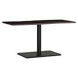 arne カフェテーブル 幅120 奥行53 高さ60 日本製 木製 テーブル ハイテーブル 机 デザインテーブル River12060H DBR×BK