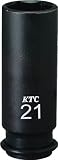 [3079341]ＫＴＣ　９．５ｓｑ．インパクトレンチ用ソケット（ディープ薄肉）２１ｍｍ BP3L21TP
