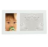 ［Gioioso] 『今』を残せる フォトフレーム 赤ちゃん 手形 足形 キット 大きめ枠で手形も足形も両方残せます