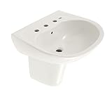 TOTO LHT241.8G#01 Supreme Lavatory and Shroud with 8-Inch Centers, Cotton White [並行輸入品]