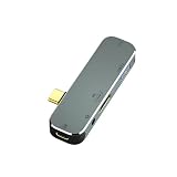 日本の中小企業 Type-C ハブ 5in1 直挿し 4K HDMI出力 3.5mmイヤホンジャック PD 100W急速充電 USB3.1 5Gbps 高速データ転送 i-Pad P-ro/M-acBook/Surface/Switch対応 uc300 (単品, 5in1-A)