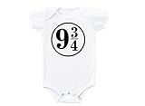 9 3 / 4 Harry Potter Cute Funny Baby OnesieギフトノベルティTシャツコスチューム赤ちゃんボディスーツ( Newborn )