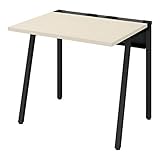 オフィスデスク コクヨ リーン 平机 ワークデスク ブラック×ナチュラル 幅80×奥行70cm 【2梱包】 DLE-N0807-BKLW1 【お客様組立】