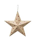 YK Decor Americana Patriotic Wall Decor Wall Barn Metal 3D Stars (1, Beige) 4th of July by Attractio