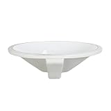 Decolav 1412-CWH Classically Redefined Oval Vitreous China Undermount Lavatory Sink, White [並行輸入品]
