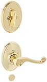 Schalge F94FLA605WKFRH Polished Brass Interior Pack Flair Lever Right Handed Dummy Interior Pack wit