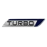 [ネグエス] ターボエンブレム TURBO ターボ 車 エンブレム ステッカー カーステッカー 22mm×115mm ブルー右
