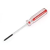 uxcell トライウイングスクリュードライバー フラットヘッド 修理用工具 ラバーコーティンググリップ
